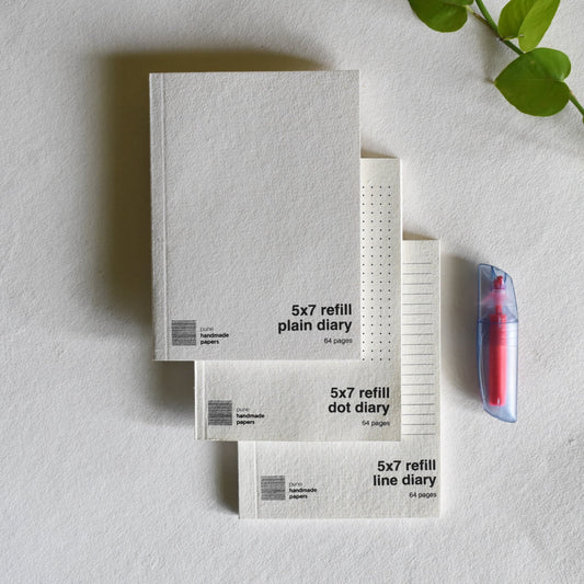REFILL SOFTCOVER DIARY - Pune Handmade Papers