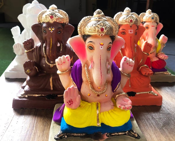 Bring home a Paper Mache Bappa this year!