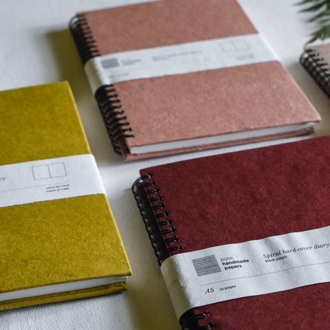 ASSORTED SPIRAL HARDCOVER DIARY - Pune Handmade Papers