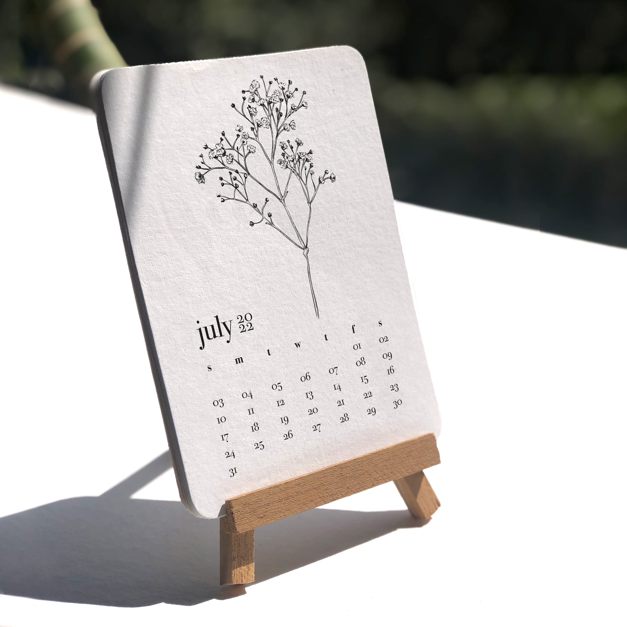 CALENDAR ON EASEL STAND - Pune Handmade Papers