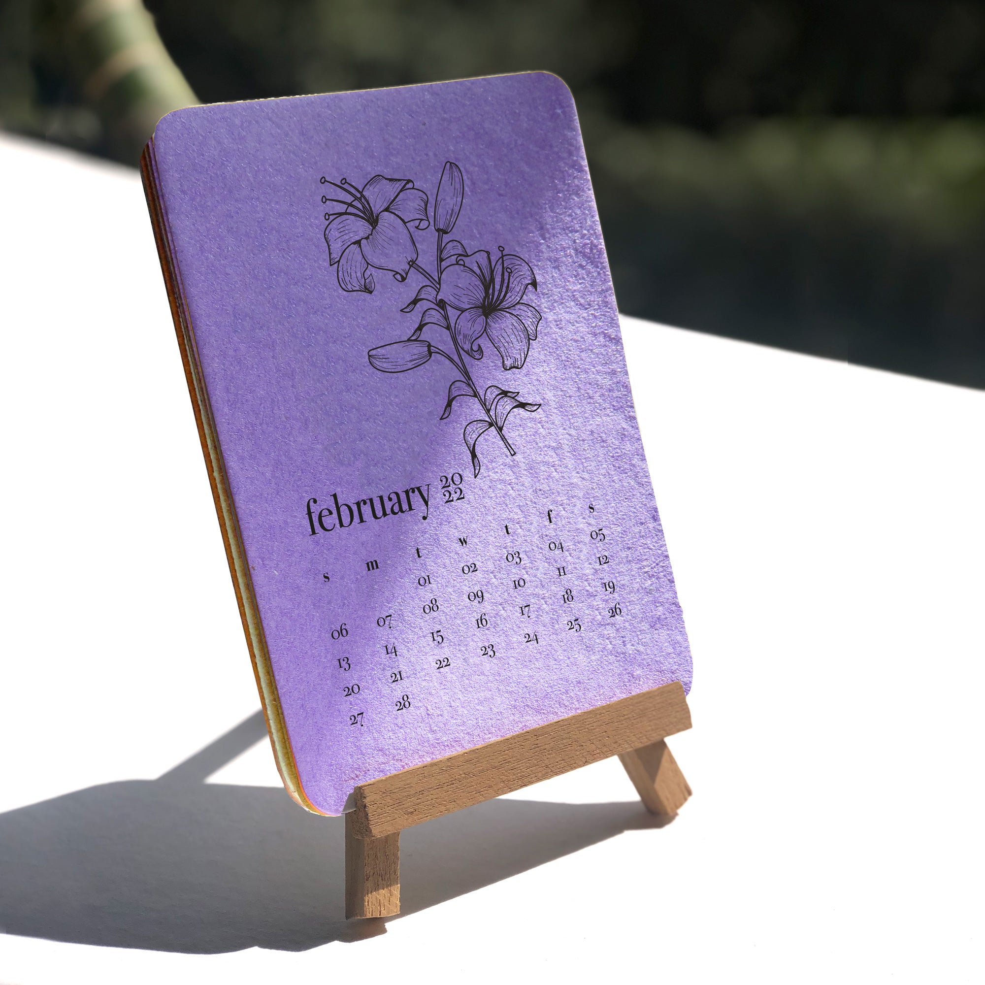 CALENDAR ON EASEL STAND - Pune Handmade Papers