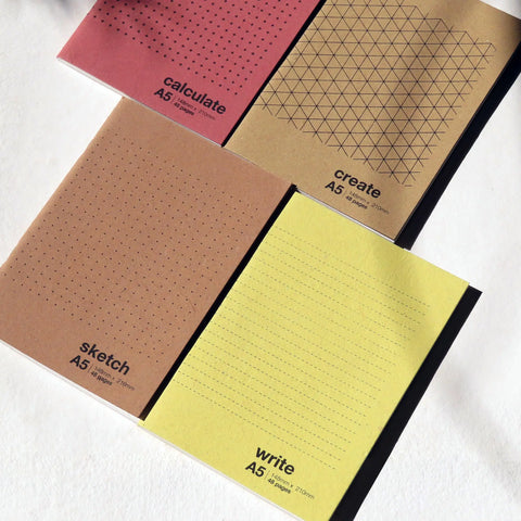 GEOMETRIC NOTEBOOKS - A5 - Pune Handmade Papers