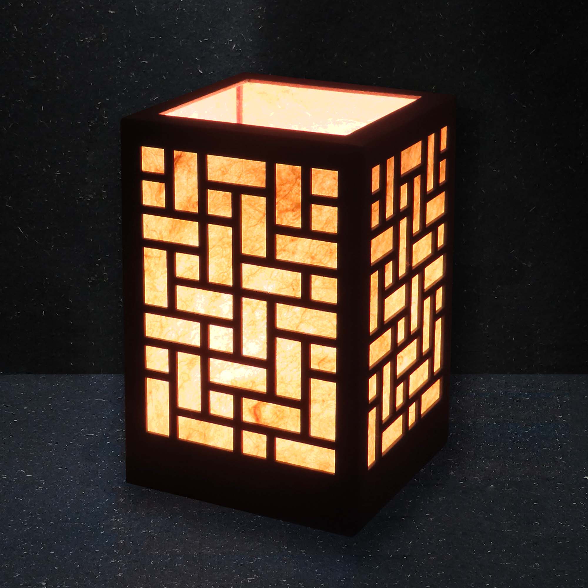 SMALL TABLE LAMP WITH RICE PAPER - Pune Handmade Papers